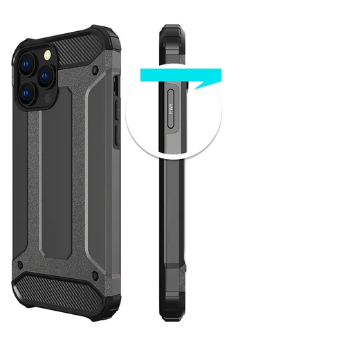 Hibridinis Armor dėklas iPhone 14 Pro mėlynas image 3