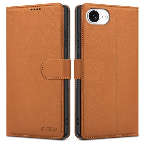 Tech-Protect iPhone 16e rudas piniginės dėklas image 1