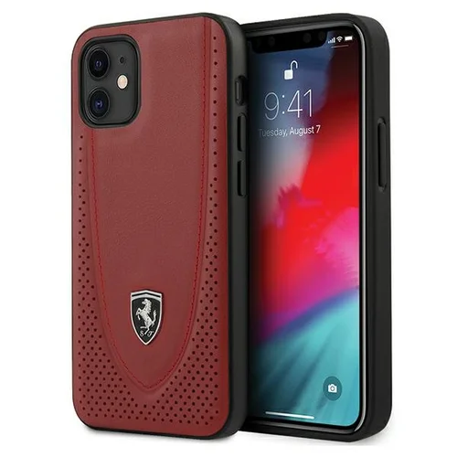 Ferrari FEOGOHCP12SRE Off Track Perforated dėklas iPhone 12 mini, raudonas image 1