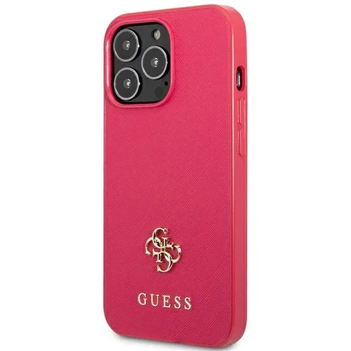 Guess Saffiano 4G dėklas iPhone 13 Pro/13, rožinis image 2