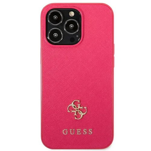 Guess Saffiano 4G dėklas iPhone 13 Pro/13, rožinis image 3