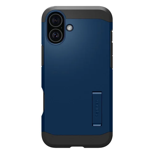 Spigen Tough Armor MagSafe dėklas su stovu iPhone 16, mėlynas image 3