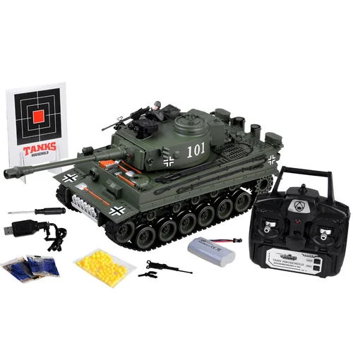 SUŠALDA RC0252ZI vokiškas Tiger tankas 1:18 image 2