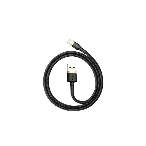 Baseus Cafule CALKLF-CV1 USB–Lightning kabelis 2 m, auksinis ir juodas image 1