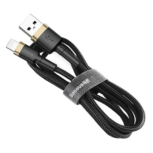 Baseus Cafule CALKLF-CV1 USB–Lightning kabelis 2 m, auksinis ir juodas image 3