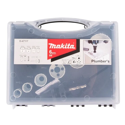 Makita D-47117 HSS Bi-Metal gręžimo karūnų komplektas 6-dydžiai image 2