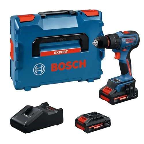 Bosch EXPERT EXSB18V-90 akumuliatorinis smūginis gręžtuvas, 2×4.0Ah image 1