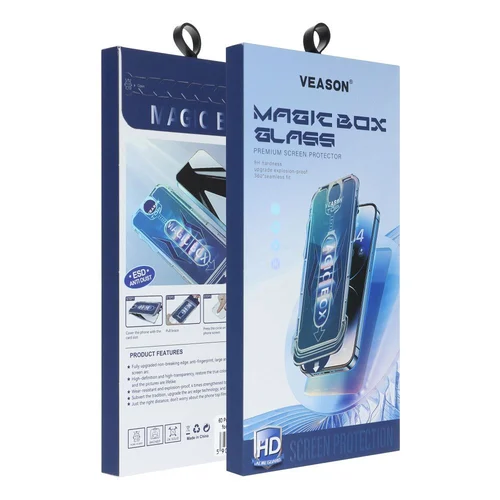 Veason 6D Pro grūdintas stiklas iPhone 13 Pro / 14, juodas image 1