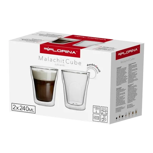 FLORINA 3K6605 dvigubo stiklo stiklinės, 240 ml, 2 vnt. image 2