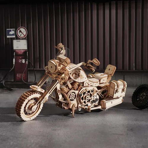 ROKR medinė 3D dėlionė – motociklas image 2