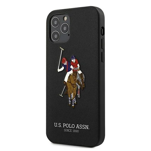 US Polo USHCP12LPUGFLBK dėklas iPhone 12 Pro Max, juodas image 2