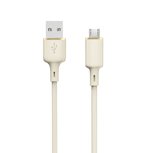 Dudao L7SM USB-A–micro USB kabelis 5 A, 1 m, smėlinis image 1