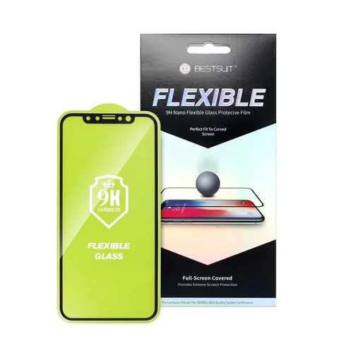 Bestsuit 5D hibridinis stiklas iPhone 12 mini, juodas image 1