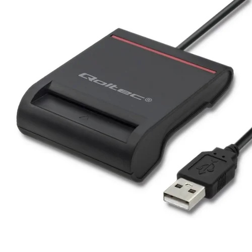 Qoltec išmanusis ID kortelių skaitytuvas image 1
