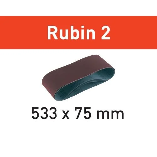 Rubin 2 L533X 75-P80 šlifavimo juosta image 1
