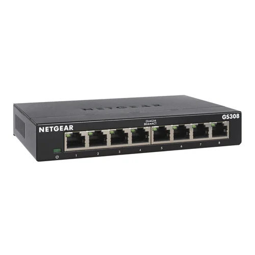 NETGEAR GS308-300PES 8 prievadų Gigabit Ethernet jungiklis image 1