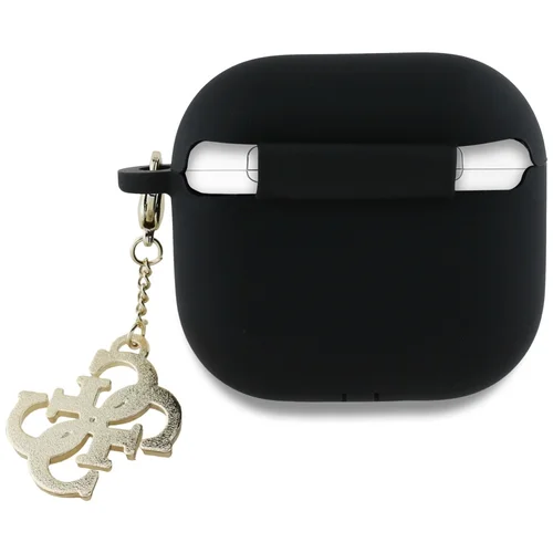Guess 4G Charm silikoninis dėklas AirPods 4, juodas image 2