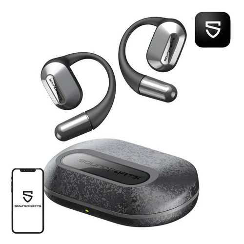 Soundpeats HearFit juodos belaidės ausinės image 2