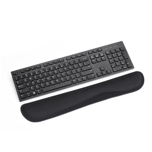 Ergonomiška riešo atrama klaviatūrai 460 × 85 × 25 mm, juoda image 1