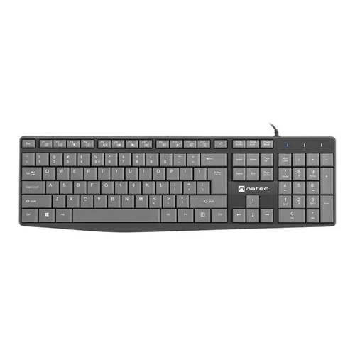 Natec Nautilus US Slim klaviatūra, pilka image 1