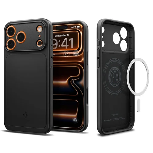 Spigen Thin Fit MagSafe dėklas iPhone 17 Pro, juodas image 1