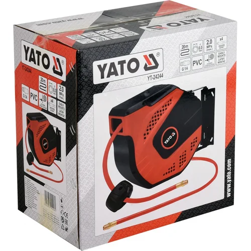 Yato YT-24244 Pneuminė žarna ritėje 20 m 8 mm image 2