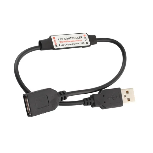 LED juostų valdiklis-dimeris mini su RF distanciniu pulteliu 6A 12-24V image 3