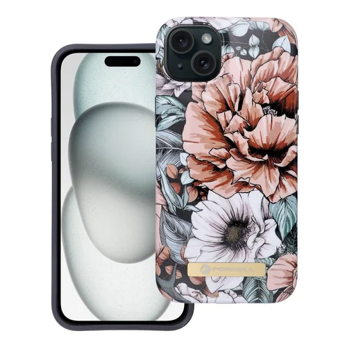 FORCELL F-PROTECT Mirage dėklas iPhone 15 Plus, MagSafe, žydinčio krūmo rašto image 2