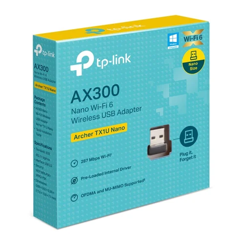 TP-Link Archer TX1U Nano USB tinklo kortelė image 2