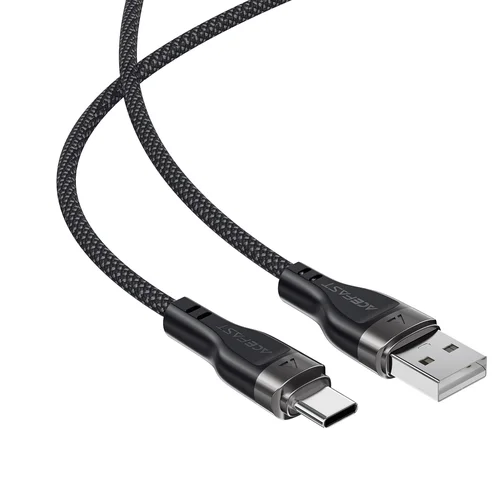 Acefast C11-04 USB-A–USB-C kabelis 3 A, 1,2 m, juodas image 3
