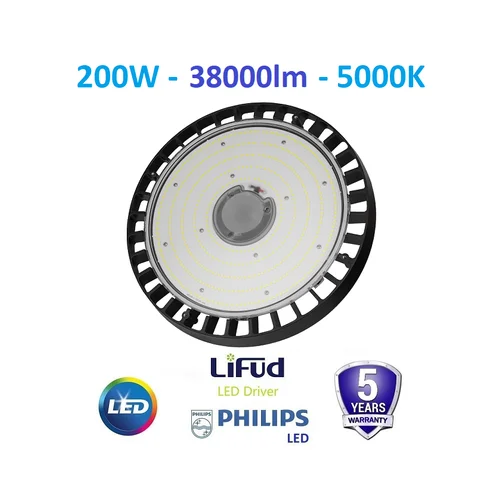 HIGH BAY LED šviestuvas 200W 38000LM 5000K IP67 image 1