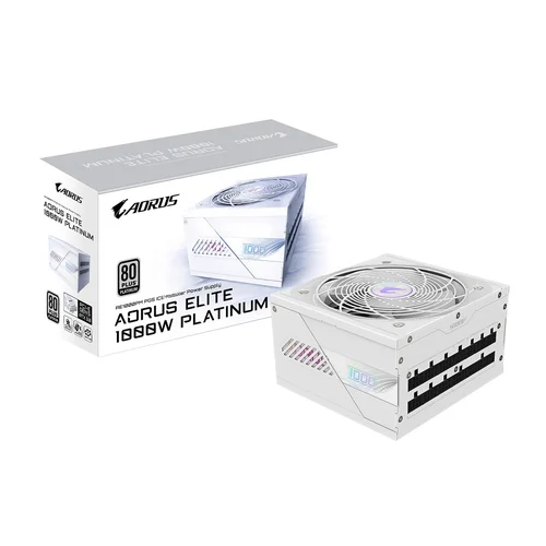 GIGABYTE AORUS ELITE P1000W ICE baltas maitinimo šaltinis image 1