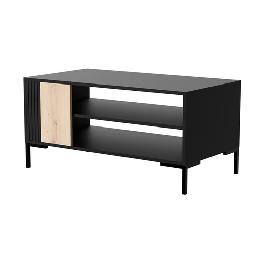 Cama MERCI kavos stalas 100 × 55 × 49 cm, juodas / ąžuolo image 1