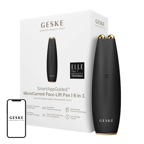 Geske GK000013GY01 6-in-1 mikrocurrentinis veido pakėlimo įrenginys, pilkas image 2