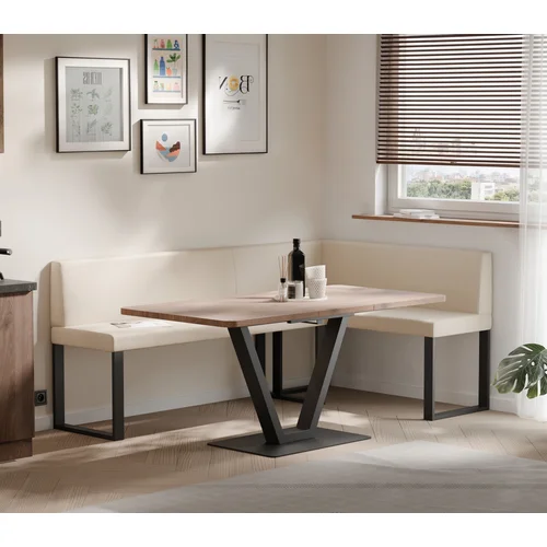 SANA U dešinysis virtuvinis kampas 142 × 196 cm, smėlio image 1