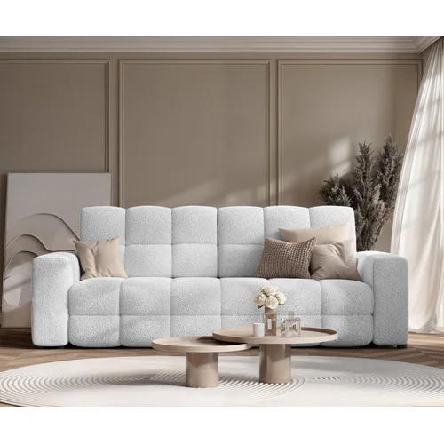 MOLLY trivietė išskleidžiama sofa, šviesiai pilka image 2