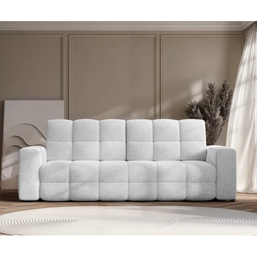 MOLLY trivietė išskleidžiama sofa, šviesiai pilka image 3