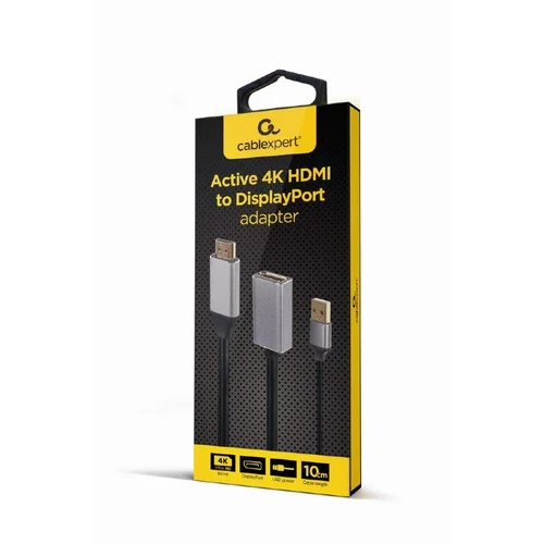 Gembird A-HDMIM-DPF-02 HDMI–DisplayPort adapteris, 0,1 m, juodas image 2