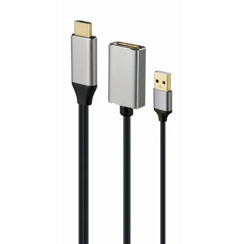 Gembird A-HDMIM-DPF-02 HDMI–DisplayPort adapteris, 0,1 m, juodas image 3