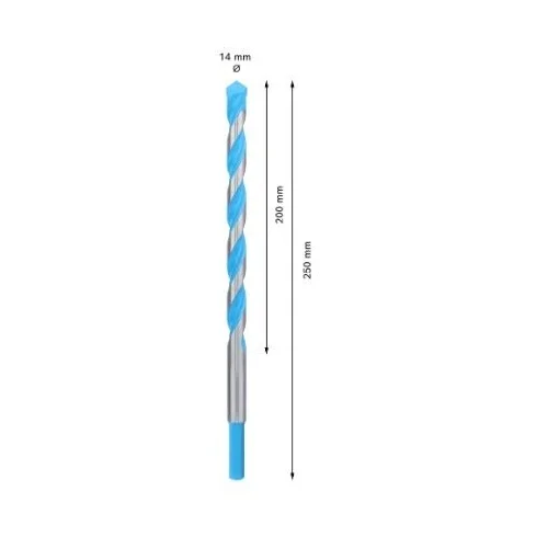 Bosch MULTI CONSTRUCTION grąžtas 14x200x250 mm, 1 vnt. image 2