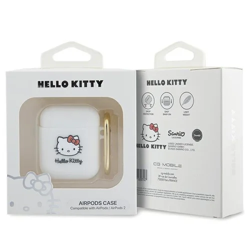 Hello Kitty 3D silikoninis dėklas AirPods 1/2, baltas image 3