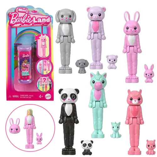 Mattel Mini Barbie Land Cutie Reveal lėlė ZA6040, 3,5 cm image 1