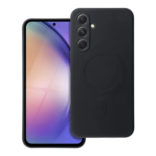 Samsung A54 Mag Cover silikoninis dėklas, juodas image 1