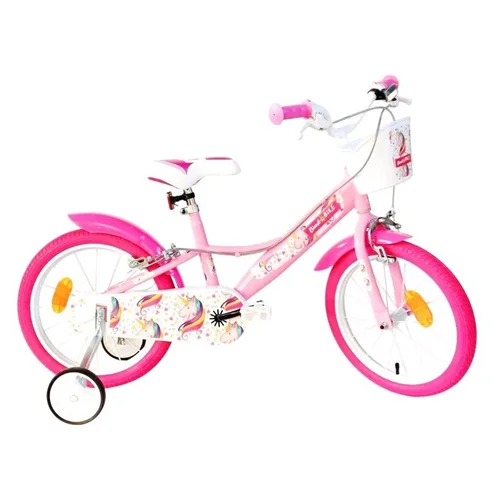Bottari Unicorn Star 77440 Vaikiškas dviratis 16" baltas/rožinis image 1