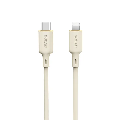 Dudao L7SCL USB-C–Lightning kabelis 30 W, 1 m, smėlinis image 1