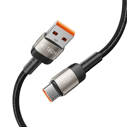 Tech-Protect UltraBoost Evo USB-C / USB-A laidas 100 W, 1 m, titano spalvos image 3