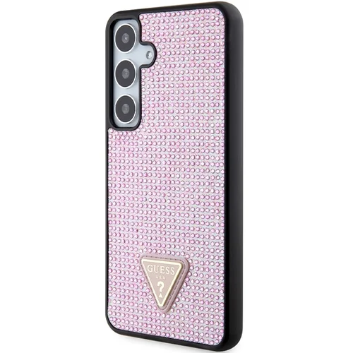 Guess Rhinestone Triangle dėklas Samsung Galaxy S24+ rožinis image 2