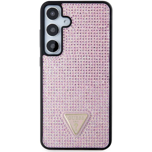 Guess Rhinestone Triangle dėklas Samsung Galaxy S24+ rožinis image 3