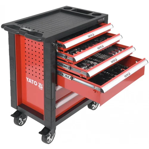 Yato YT-55300 spintelė su įrankiais, 177 vnt, 6 stalčiai image 1