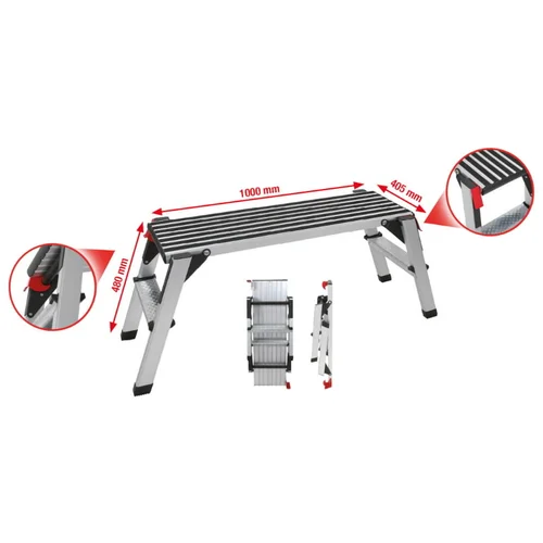 KS Tools Aliuminio platforma 960x300mm H480mm image 3